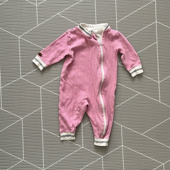 6-12 m Organic cotton playsuit, organic cottage collection by Juddlies designs - Picture 4 of 14